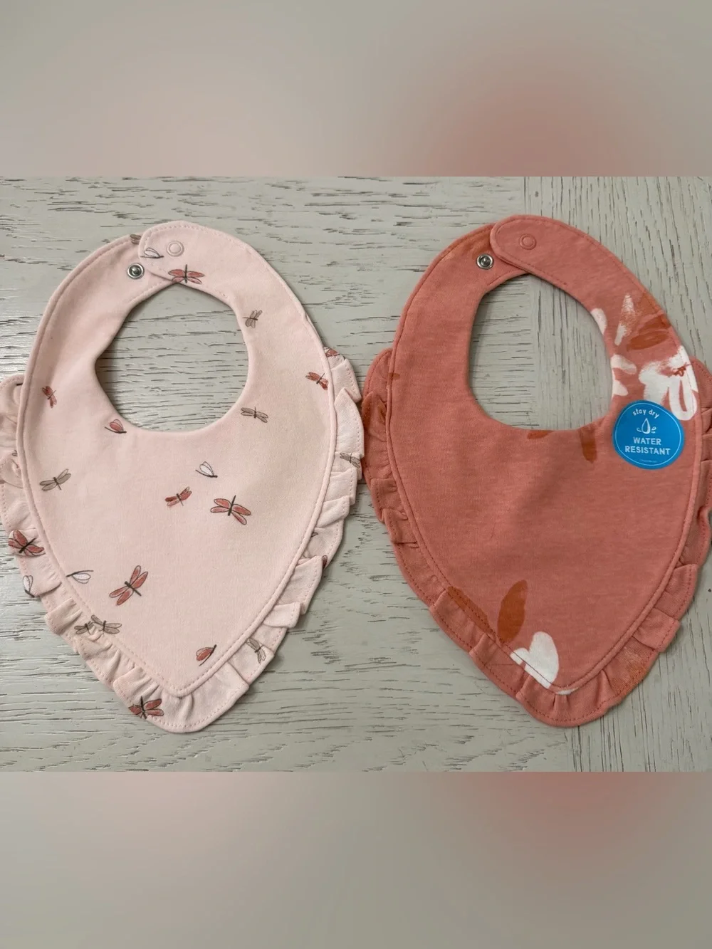 Carter's & Cloud Island Bandana Snap Pastel Bibs Set of Five One Size